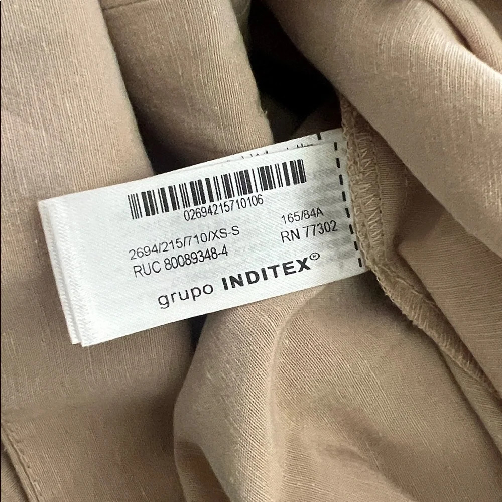 ZARA SRPLS size XS-S: Tan Wrap Dress: never worn - Picture 5 of 9